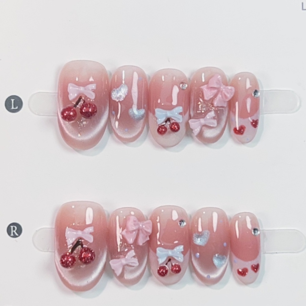 10 шт., накладные ногти ручной – обзор и цена Nail Art Pink